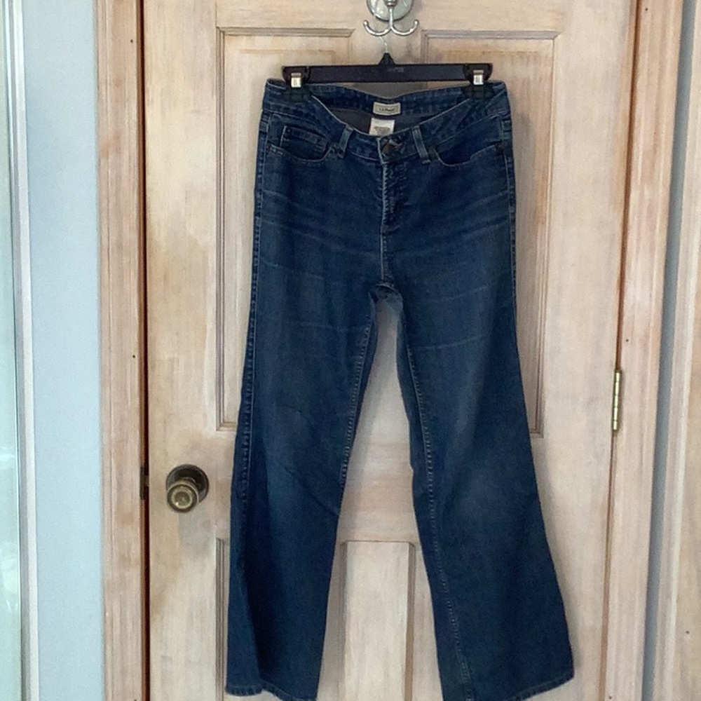 Blue Flare Wide Leg Jeans with Rich Indigo Hue